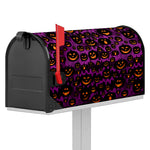 Halloween Pumpkin Smiley Faces Print Mailbox Cover