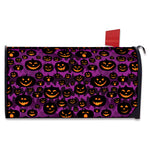 Halloween Pumpkin Smiley Faces Print Mailbox Cover