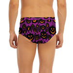 Halloween Pumpkin Smiley Faces Print Men's Briefs
