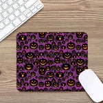 Halloween Pumpkin Smiley Faces Print Mouse Pad