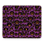 Halloween Pumpkin Smiley Faces Print Mouse Pad