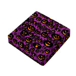 Halloween Pumpkin Smiley Faces Print Outdoor Seat Cushion Cover