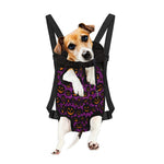 Halloween Pumpkin Smiley Faces Print Pet Carrier Backpack