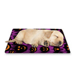 Halloween Pumpkin Smiley Faces Print Pet Cooling Mat Cover