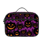 Halloween Pumpkin Smiley Faces Print Portable Lunch Bag