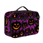 Halloween Pumpkin Smiley Faces Print Portable Lunch Bag