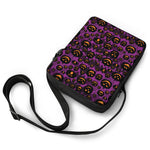 Halloween Pumpkin Smiley Faces Print Rectangular Crossbody Bag