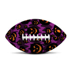 Halloween Pumpkin Smiley Faces Print Rugby Ball