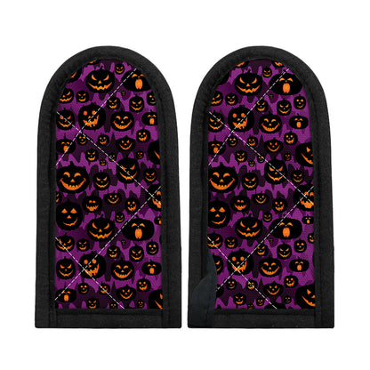 Halloween Pumpkin Smiley Faces Print Skillet Handle Cover