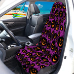 Halloween Pumpkin Smiley Faces Print Waterproof Car Seat Cover