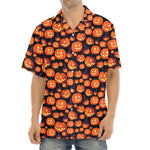 Halloween Pumpkin Witch Pattern Print Aloha Shirt