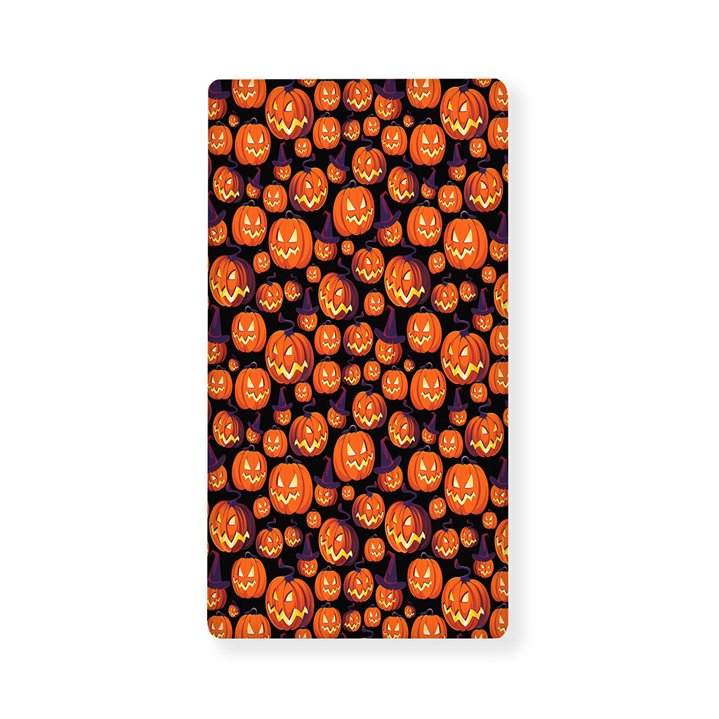 Halloween Pumpkin Witch Pattern Print Baby Crib Sheet