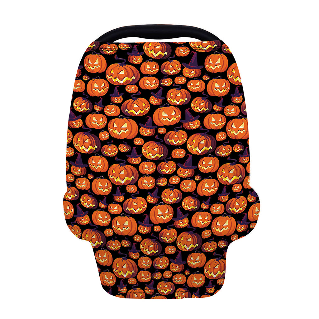 Halloween Pumpkin Witch Pattern Print Baby Seat Cover