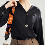 Halloween Pumpkin Witch Pattern Print Bag Strap