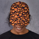 Halloween Pumpkin Witch Pattern Print Baseball Cap