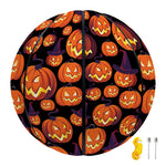 Halloween Pumpkin Witch Pattern Print Basketball