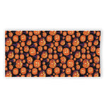 Halloween Pumpkin Witch Pattern Print Beach Towel