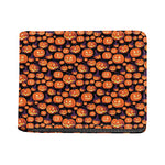 Halloween Pumpkin Witch Pattern Print Bifold Wallet