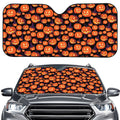 Halloween Pumpkin Witch Pattern Print Car Windshield Sun Shade