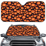 Halloween Pumpkin Witch Pattern Print Car Windshield Sun Shade