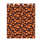 Halloween Pumpkin Witch Pattern Print Curtain