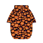 Halloween Pumpkin Witch Pattern Print Dog Zip Up Hoodie