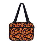 Halloween Pumpkin Witch Pattern Print Double Strap Bible Bag