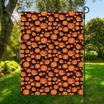 Halloween Pumpkin Witch Pattern Print Garden Flag
