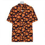 Halloween Pumpkin Witch Pattern Print Hawaiian Shirt