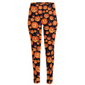 Halloween Pumpkin Witch Pattern Print High-Waisted Pocket Leggings