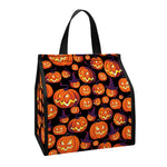 Halloween Pumpkin Witch Pattern Print Insulated Lunch Tote