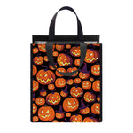 Halloween Pumpkin Witch Pattern Print Insulated Lunch Tote