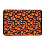 Halloween Pumpkin Witch Pattern Print Kitchen Mat