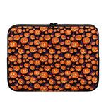 Halloween Pumpkin Witch Pattern Print Laptop Sleeve