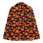 Halloween Pumpkin Witch Pattern Print Men's Blazer