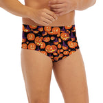 Halloween Pumpkin Witch Pattern Print Men's Briefs