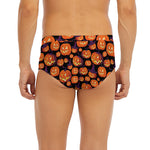 Halloween Pumpkin Witch Pattern Print Men's Briefs