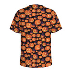 Halloween Pumpkin Witch Pattern Print Men's Sports T-Shirt
