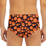 Halloween Pumpkin Witch Pattern Print Men's Triangle Swim Briefs
