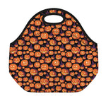 Halloween Pumpkin Witch Pattern Print Neoprene Lunch Bag