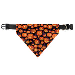 Halloween Pumpkin Witch Pattern Print Over The Collar Dog Bandana