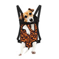 Halloween Pumpkin Witch Pattern Print Pet Carrier Backpack