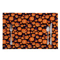 Halloween Pumpkin Witch Pattern Print Placemat