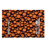 Halloween Pumpkin Witch Pattern Print Placemat