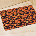 Halloween Pumpkin Witch Pattern Print Polyester Doormat