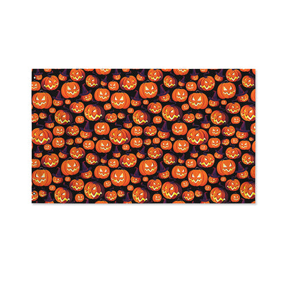 Halloween Pumpkin Witch Pattern Print Polyester Flag