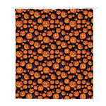 Halloween Pumpkin Witch Pattern Print Polyester Shower Curtain