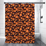 Halloween Pumpkin Witch Pattern Print Premium Shower Curtain