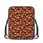 Halloween Pumpkin Witch Pattern Print Rectangular Crossbody Bag