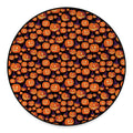 Halloween Pumpkin Witch Pattern Print Round Floor Mat